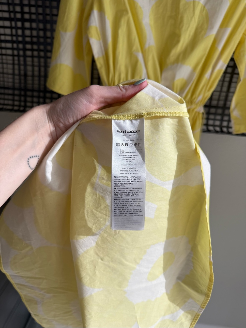 Marimekko Fiaali Unikko Poplin Dress - Picture 5 of 8